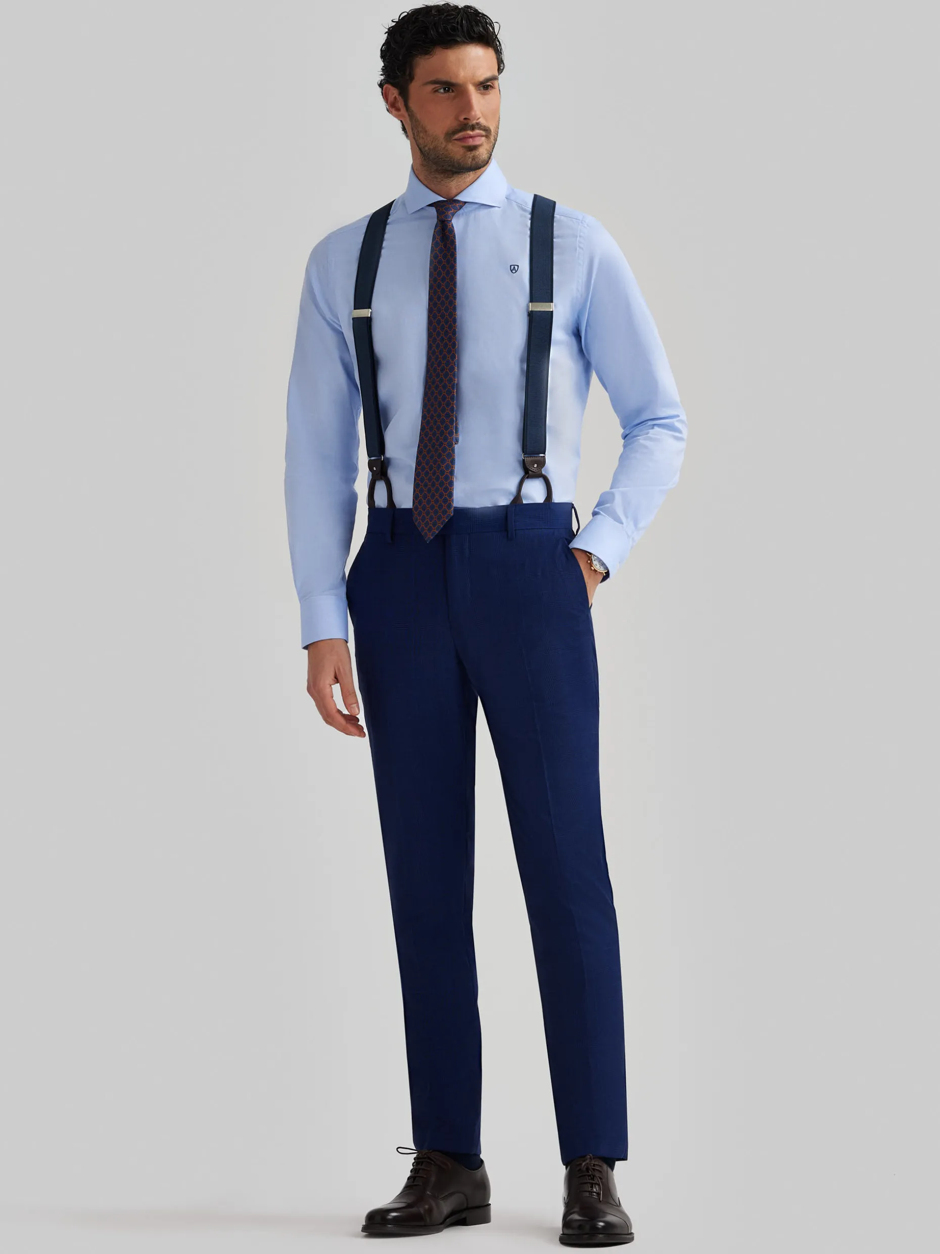 PANTALON GALES SLIM AZUL