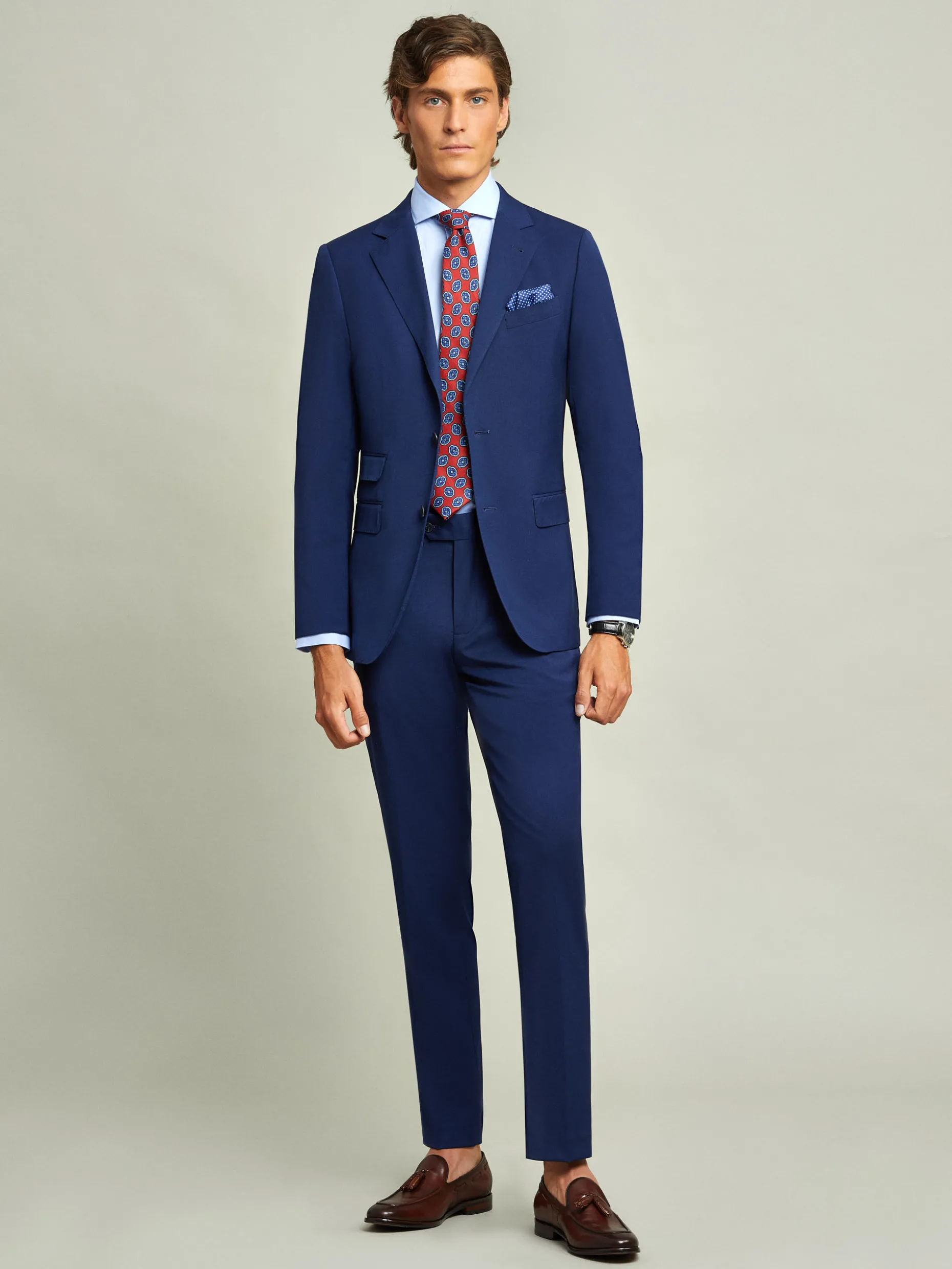 PANTALON PLAIN SLIM AZUL