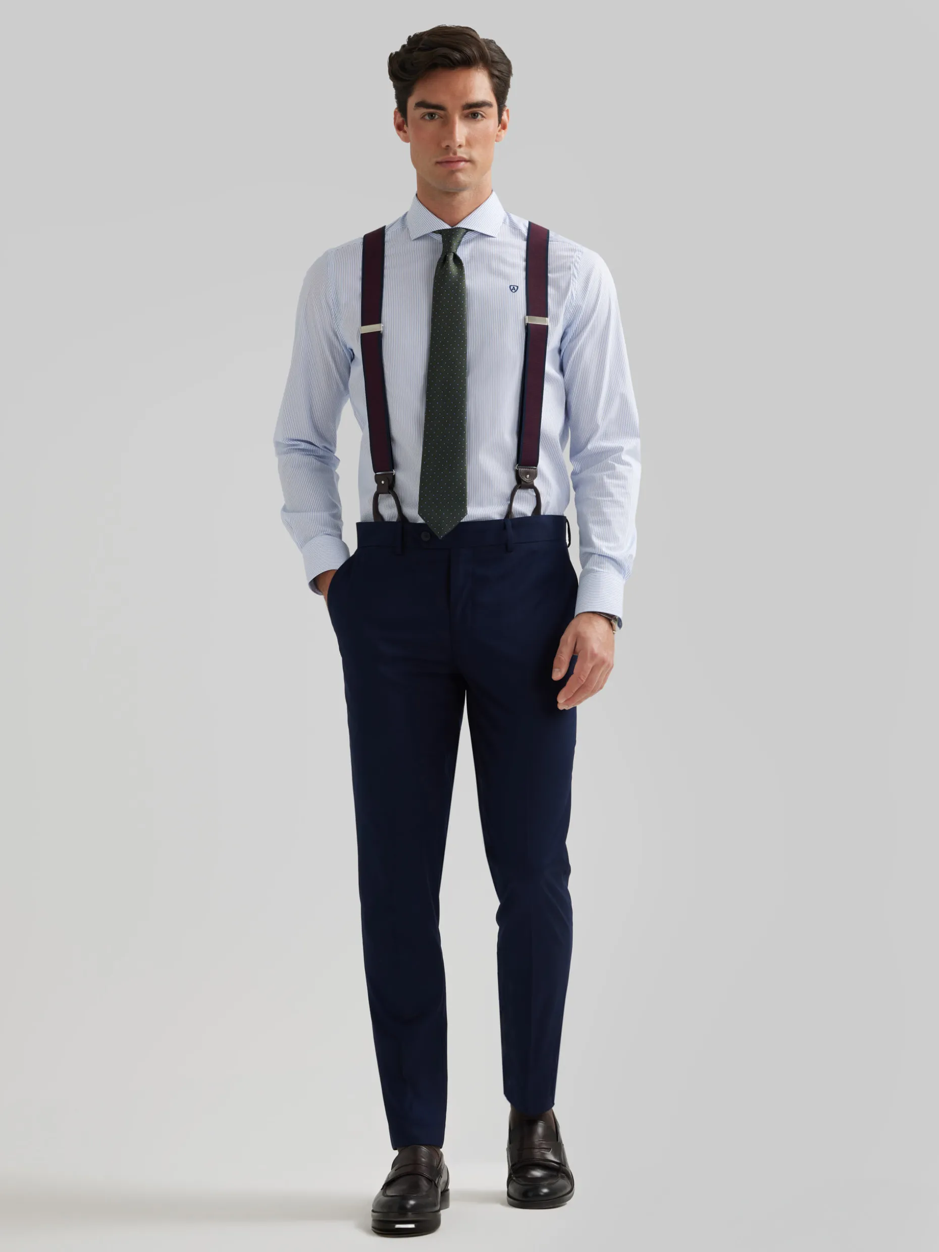 PANTALON PLAIN SLIM AZUL MARINO