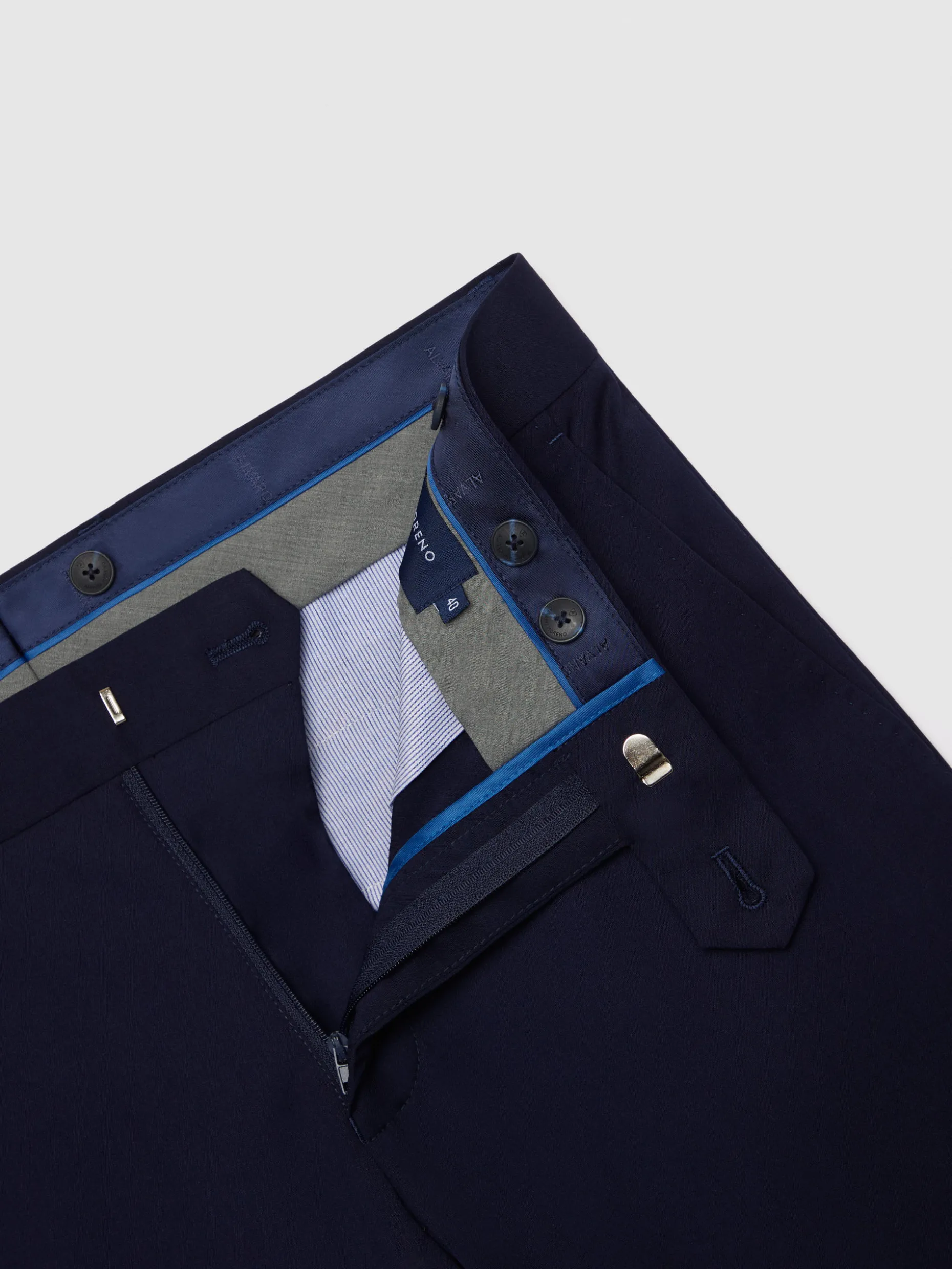 PANTALON PLAIN SLIM AZUL MARINO