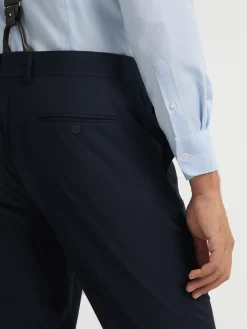 PANTALON TWILL CRUZADO AZUL MARINO