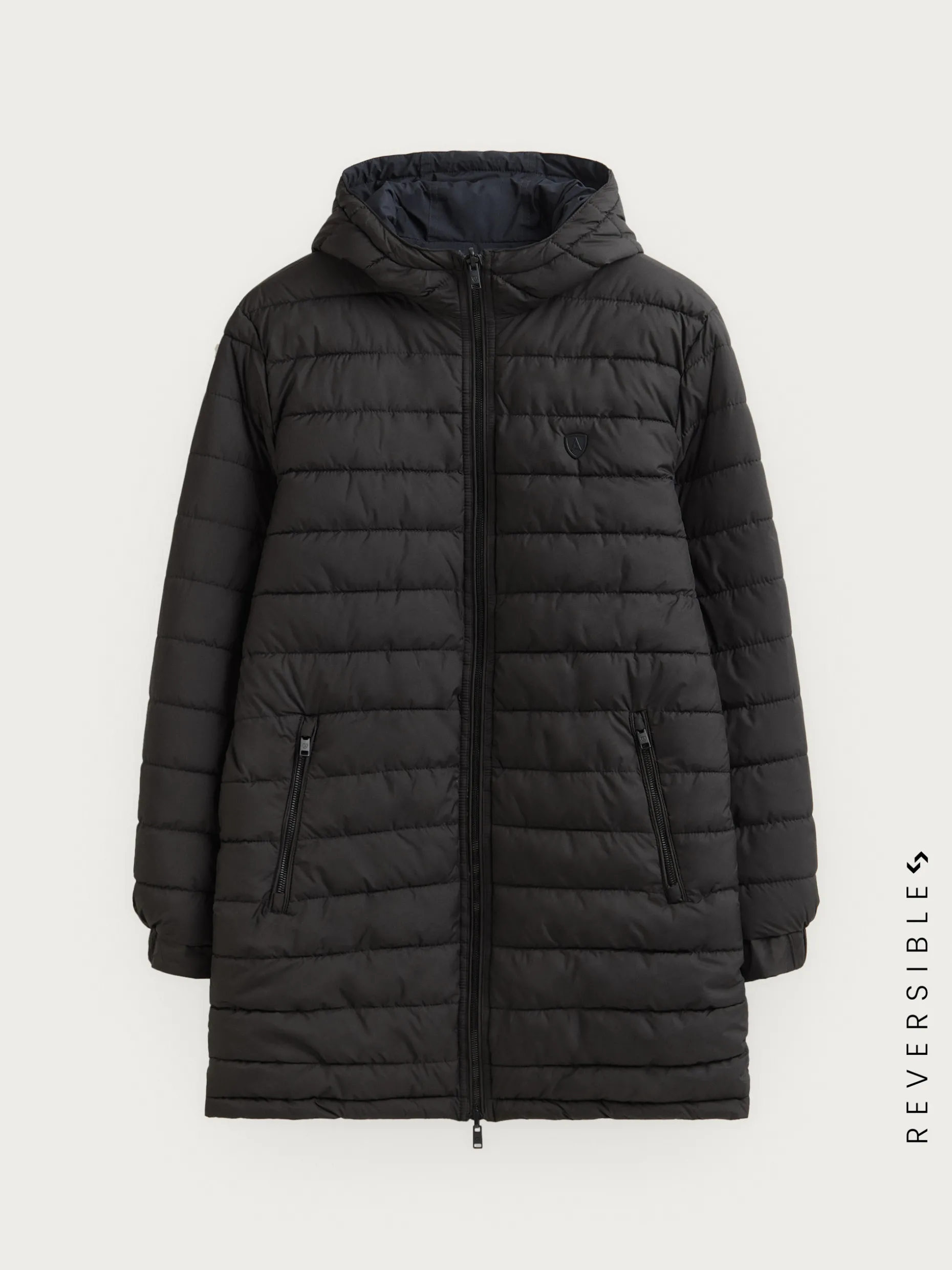 PARKA RATCHED REVERSIBLE AZUL MARINO | MARRÓN