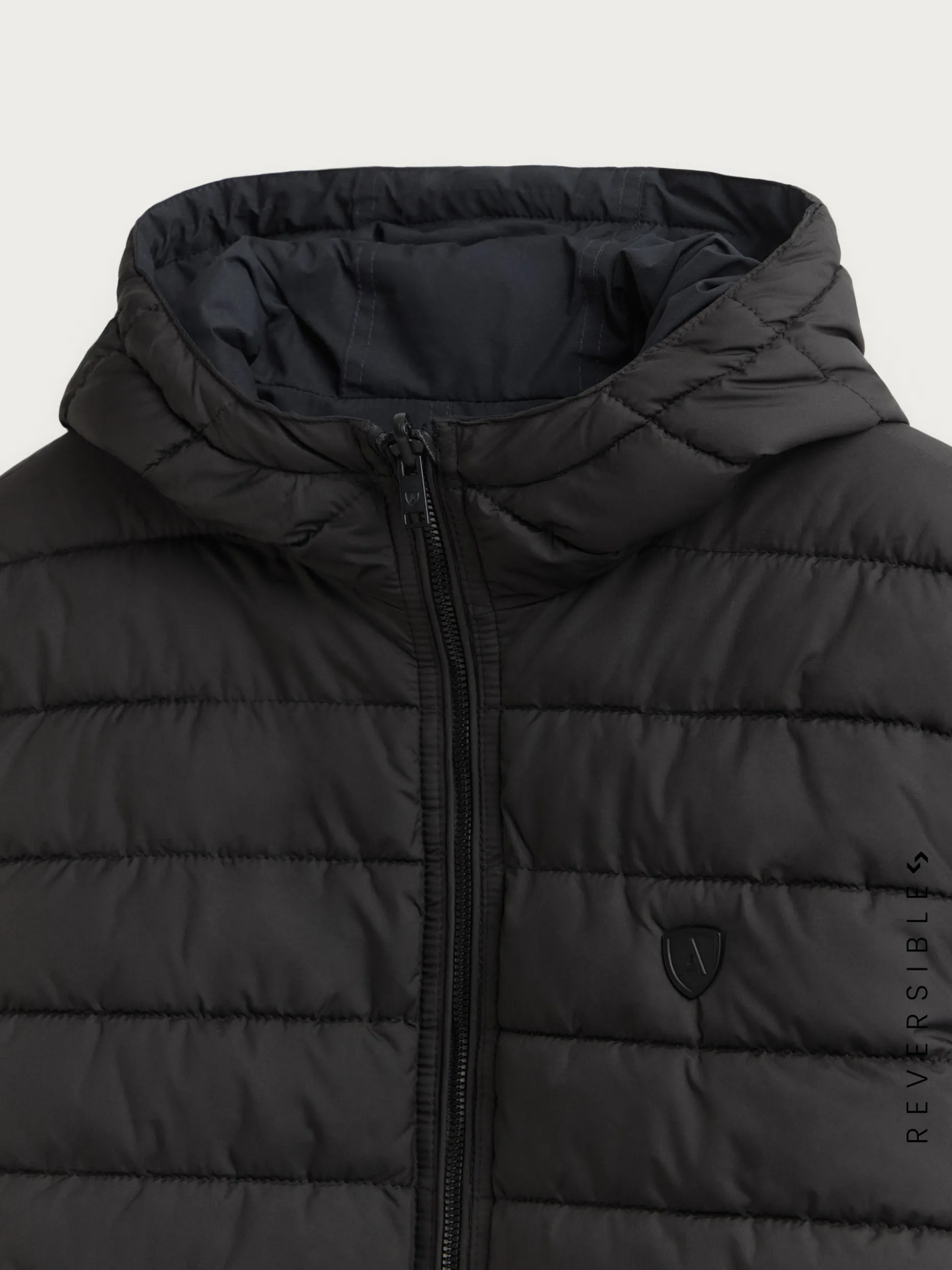 PARKA RATCHED REVERSIBLE AZUL MARINO | MARRÓN