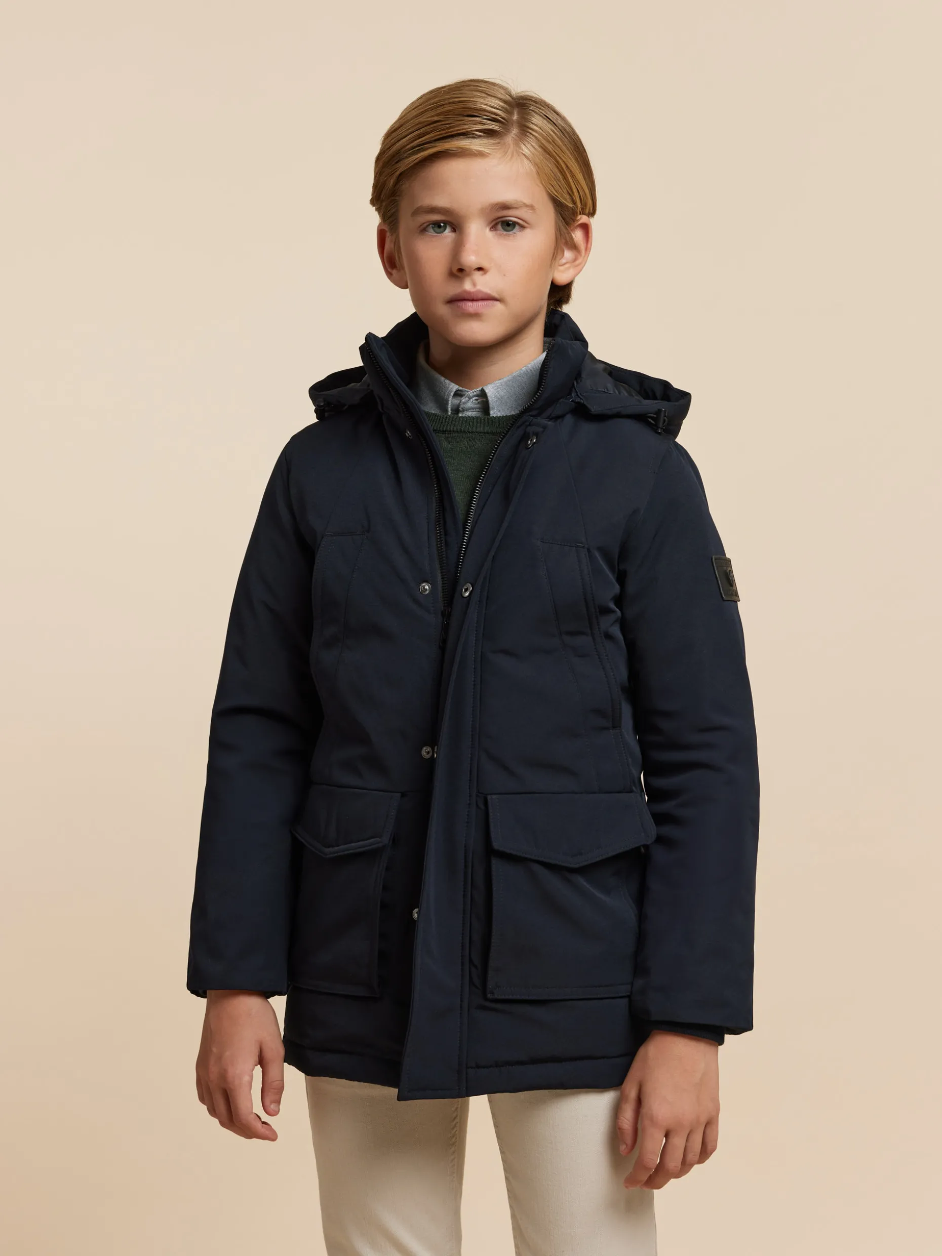 PARKA SHERMAN KIDS AZUL MARINO