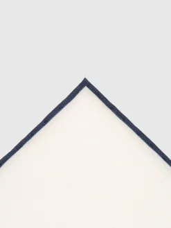 PAÑUELO LINO AZUL