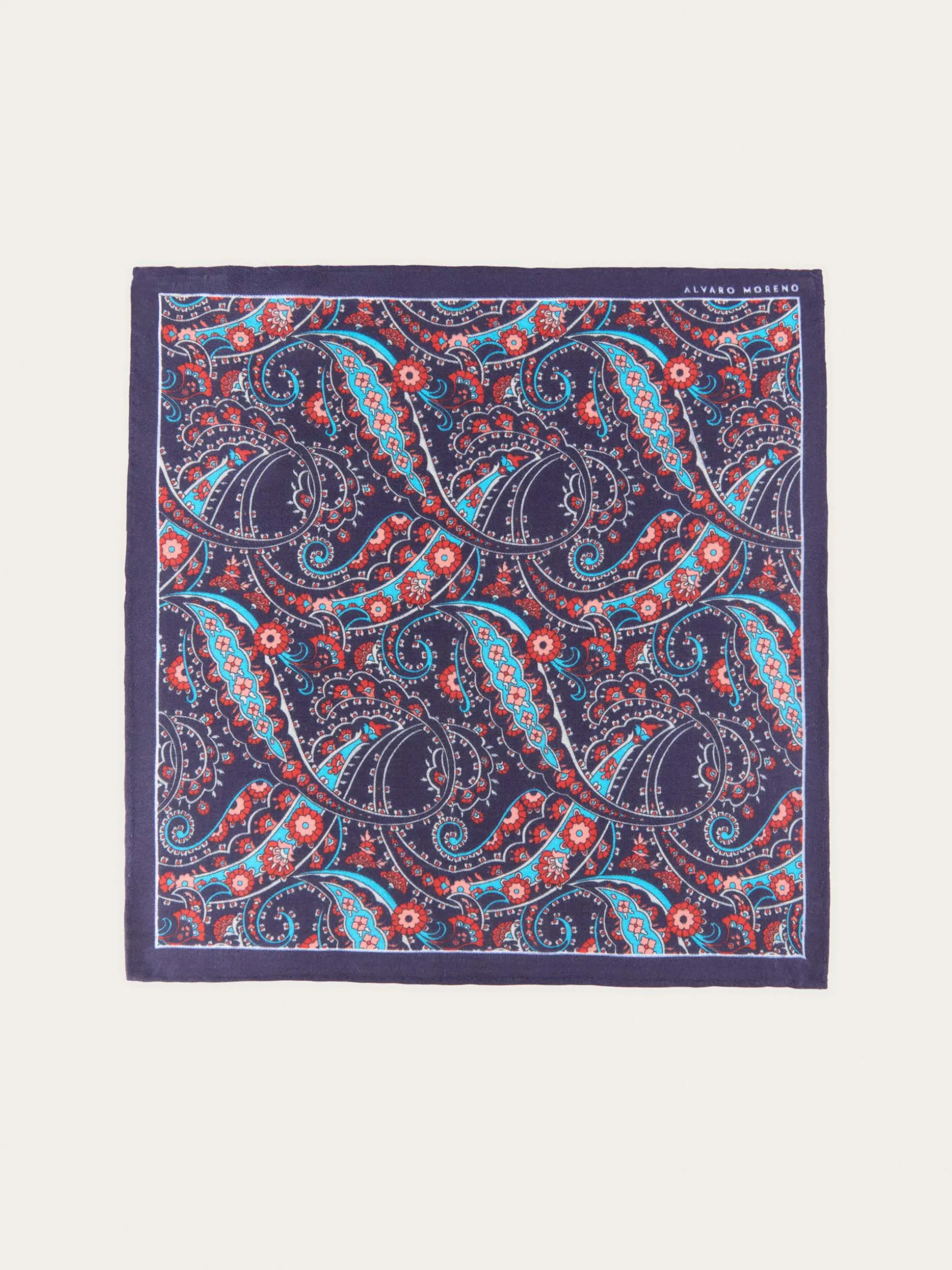 PAÑUELO PRINT AZUL MARINO