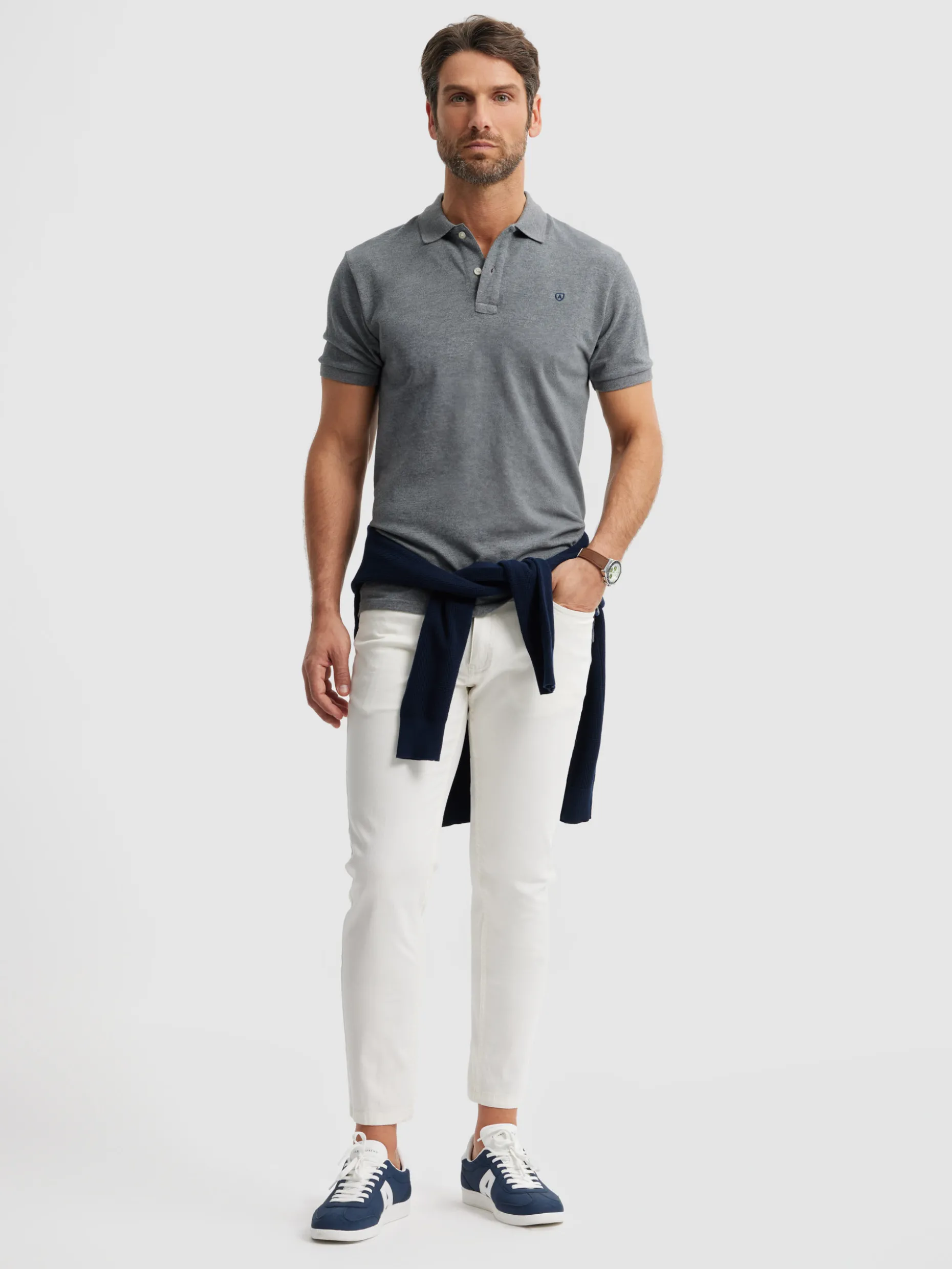 POLO BASIC GRIS