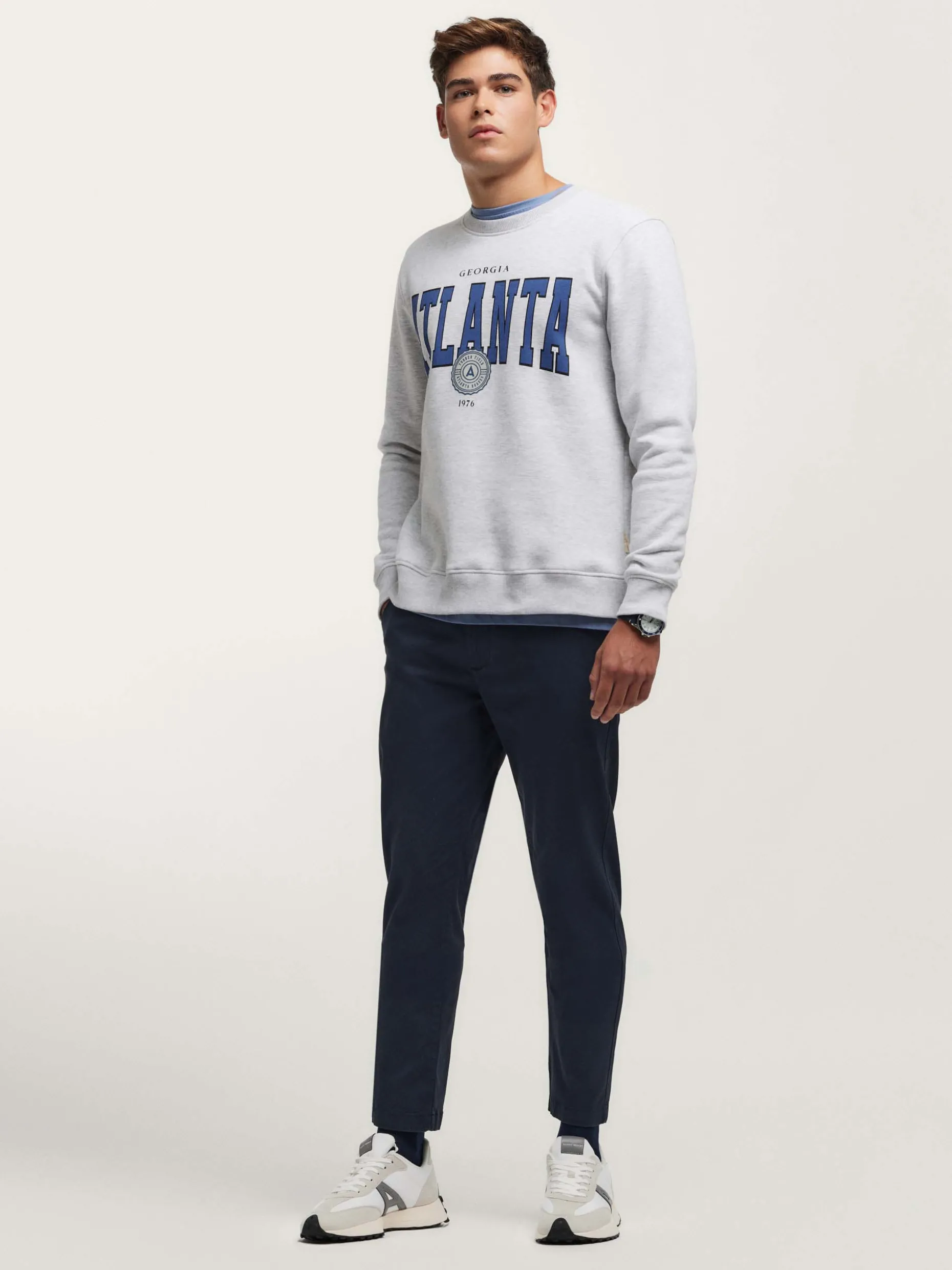 SUDADERA ATLANTA GRIS