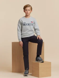 SUDADERA BROOKLIN KIDS GRIS