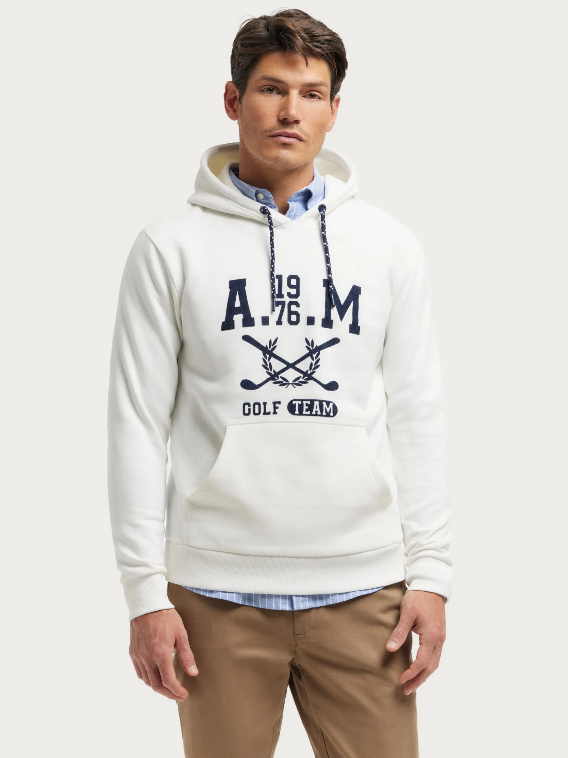 SUDADERA GOLF BLANCO