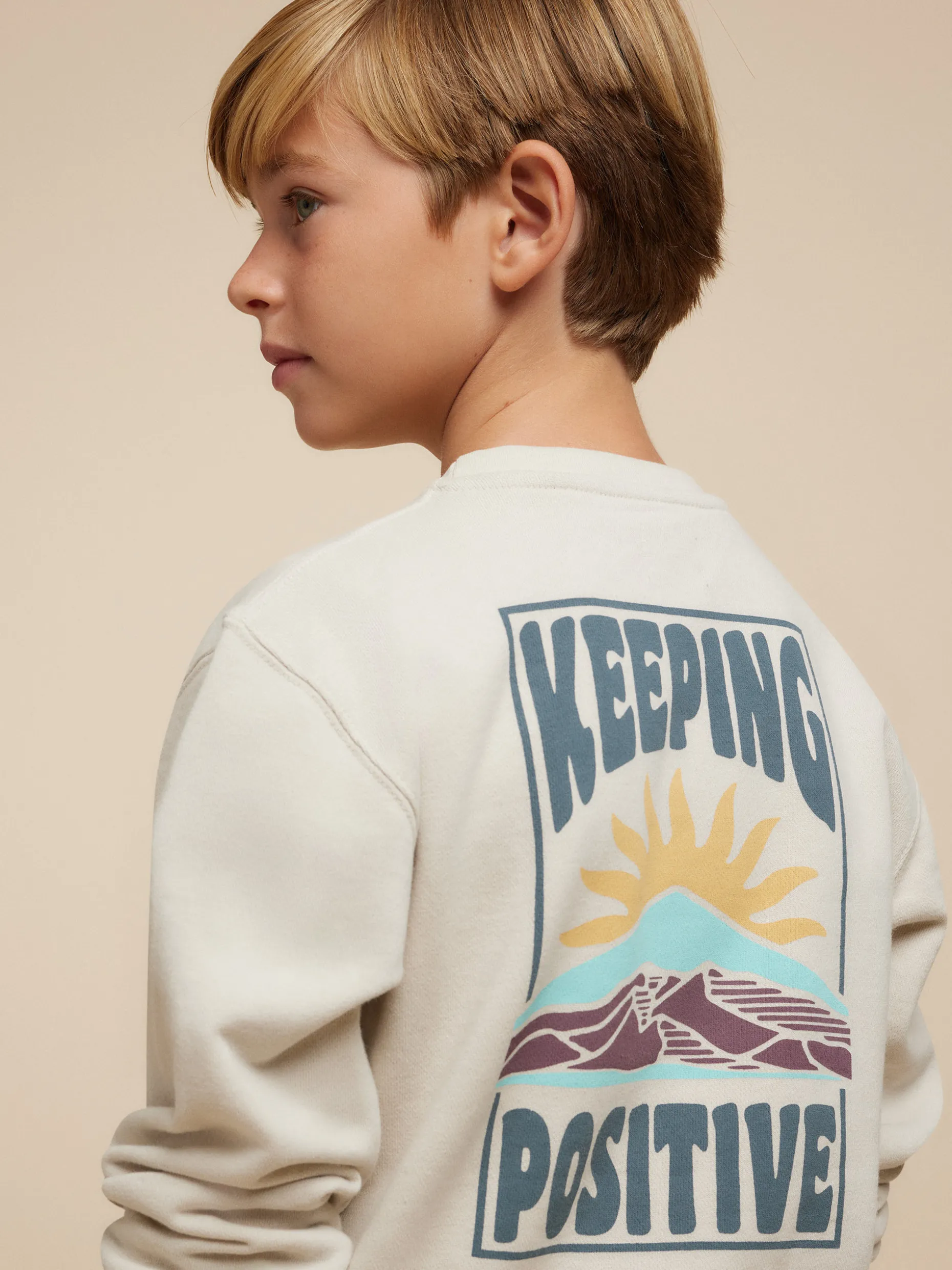 SUDADERA POSITIVE KIDS CRUDO